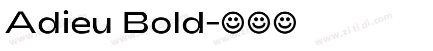 Adieu Bold字体转换
